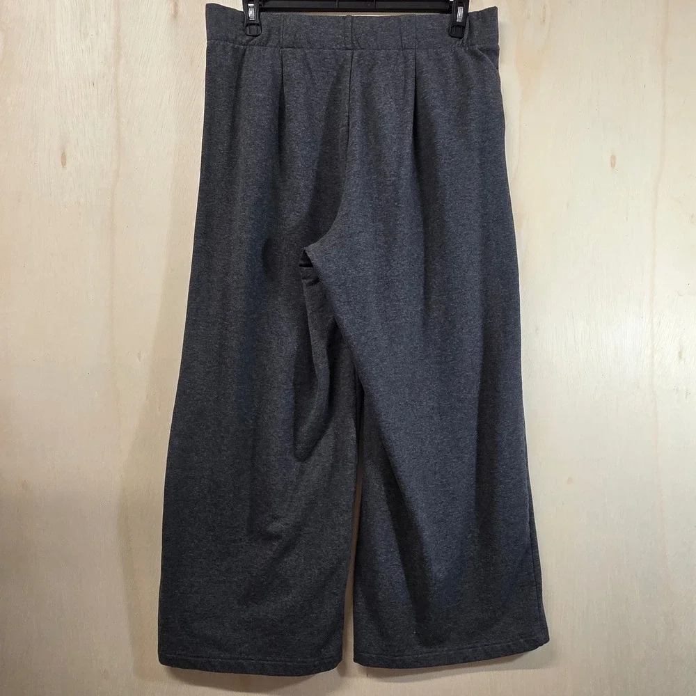 Torrid Charcoal Gray Wide‎ Leg Crop Knit Pants Womens Size 1 US 1X 14-16